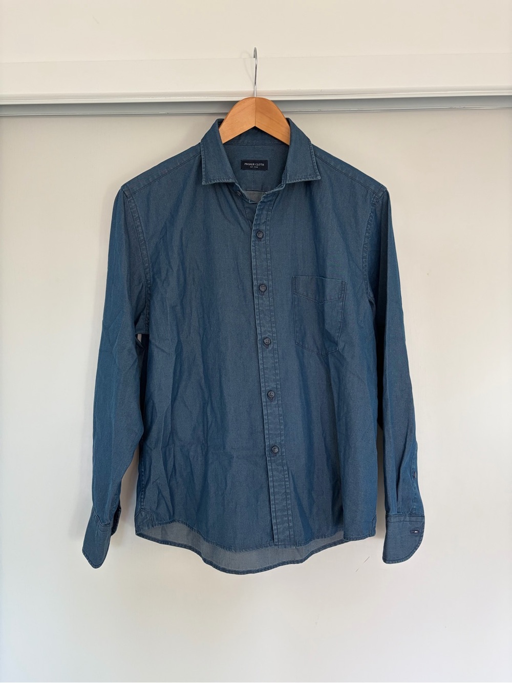 Proper Cloth Italian Denim dress shirt